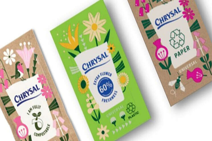 Bloemenvoeding Chrysal in duurzame verpakkingen